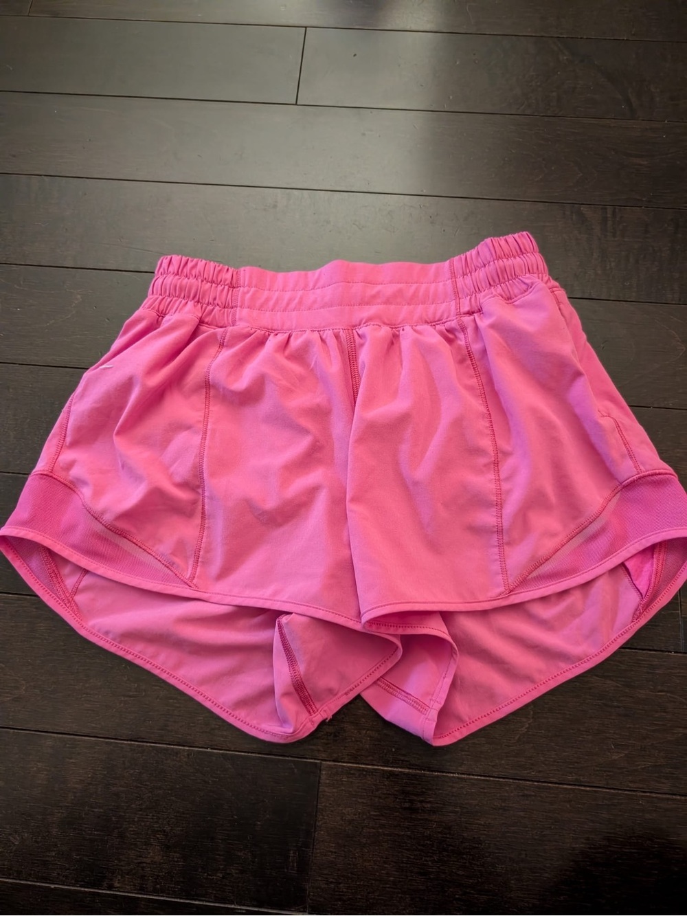 lululemon athletica Hot Pink Running Shorts with Built-In Liner